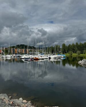 Jasmine Sidhu Instagram - Delve into the serene expanse of Gjovik’s picturesque lake, where the reflective waters mirror the beauty of the surrounding landscape, creating a symphony of tranquility and natural splendor. 

#hellonorway #visitnorway #visitislo #beautyobsessed #gjøvik #gjøviksentrum #oslonorway #sidhuxnorway #summervibes #summerinnorway #blooming