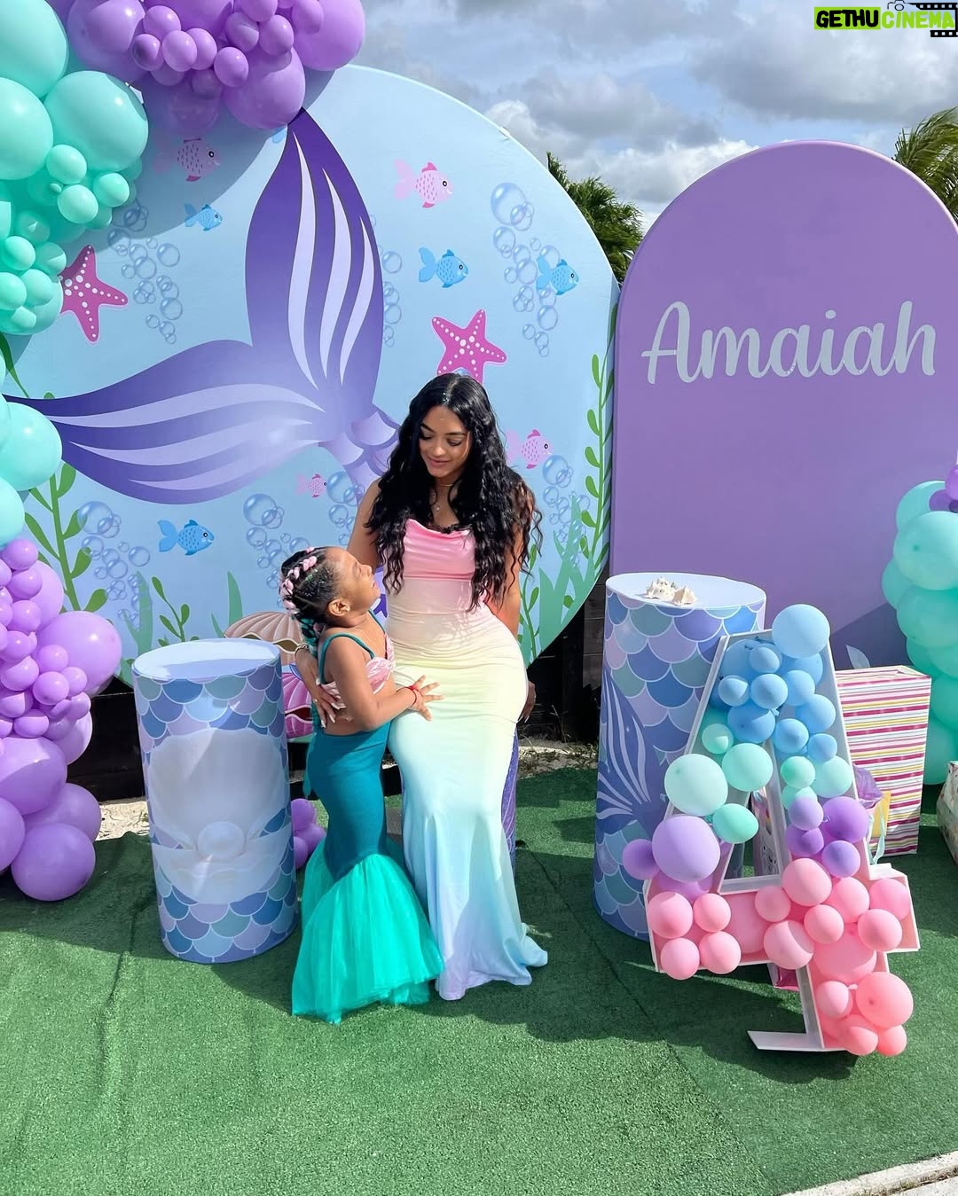 Jassym Lora - 15K Likes - I’ll do EVERYTHING I can to keep that smile on your face. TE AMO Amaiah 🤍🧜🏼♀️ Happy birthday to my favorite Mermaid