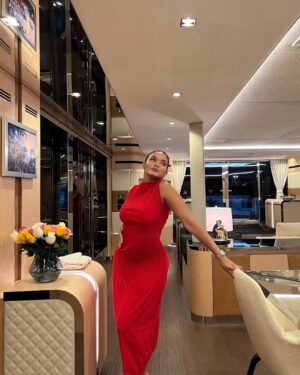 Jassym Lora Instagram - I’m in my calm era, I just let things be. DRESS from AIAH BOUTIQUE 🌶️