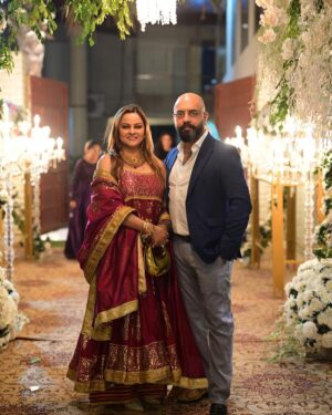 Javeria Abbasi Instagram - Together we make the perfect picture 🧡, love u the most @adeel.haider1 ♥️happy new year 🥳, #2025 #juvariaabbasi