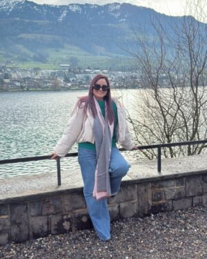 Javeria Abbasi Instagram - Thanks my love @adeel.haider1 for this dreamy  honeymoon 🫶🏼 love u so much ♥️♥️♥️ had a wonderful time 🧡🧡🧡🧡 #mounttitlisswitzerland #zurich #lucerne #europe