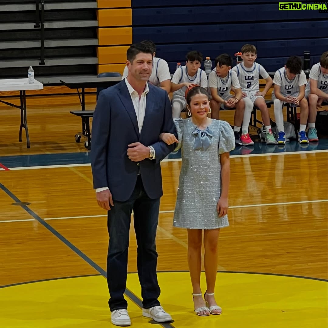 Jennie Finch - 16.3K Likes - P was honored to represent her 6th grade class on Court. She was over the moon excited to walk with Casey, it was the sweetest! 🥰 She had a quick 4 min change from her basketball uni to her dress & heels. She’s a gamer! We couldn’t be more thankful for our village for their love & support always. 💙🤍 P wanted to play this song on the way to the game… May she always hold Psalm 23 in her heart. 🙏🏽