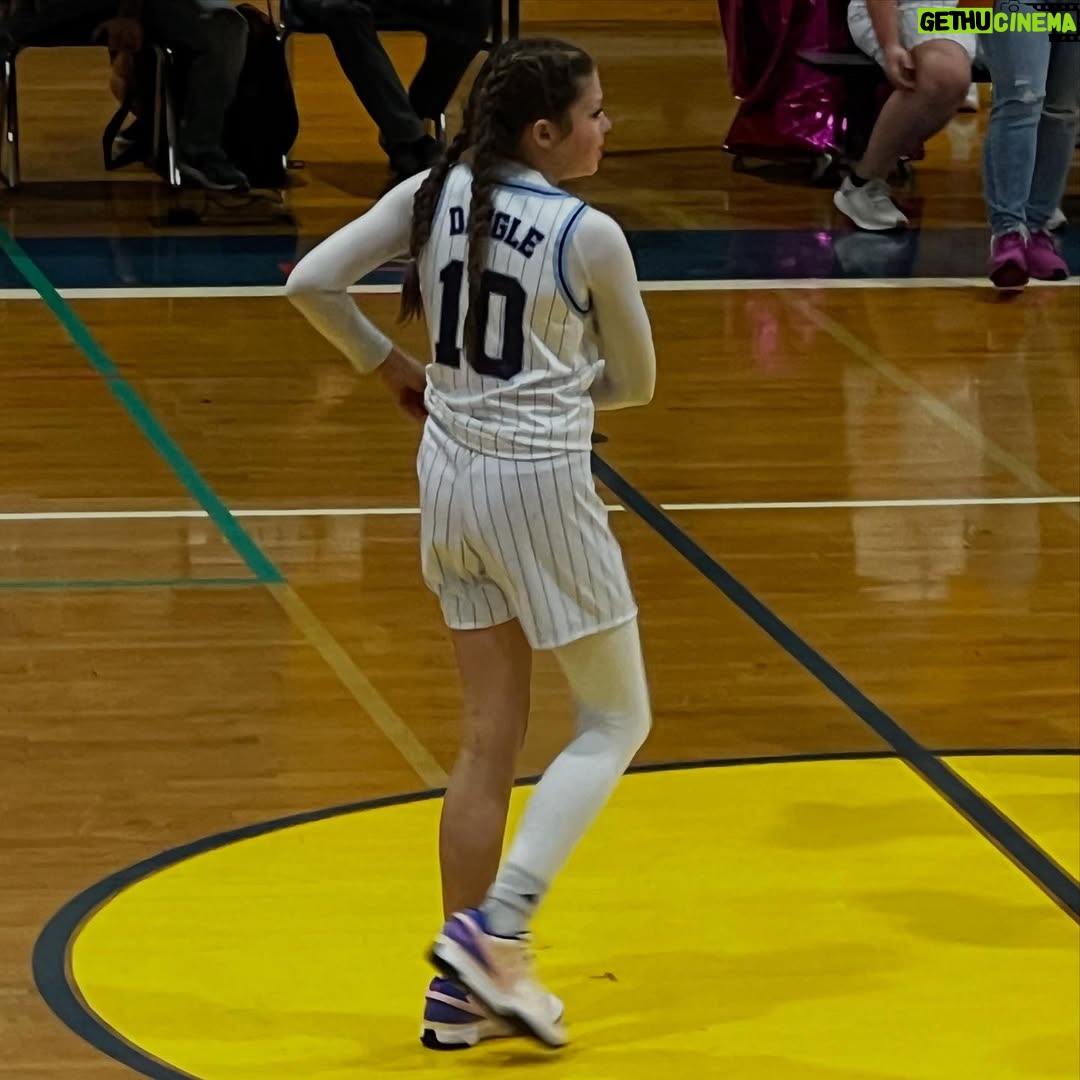 Jennie Finch - 16.3K Likes - P was honored to represent her 6th grade class on Court. She was over the moon excited to walk with Casey, it was the sweetest! 🥰 She had a quick 4 min change from her basketball uni to her dress & heels. She’s a gamer! We couldn’t be more thankful for our village for their love & support always. 💙🤍 P wanted to play this song on the way to the game… May she always hold Psalm 23 in her heart. 🙏🏽