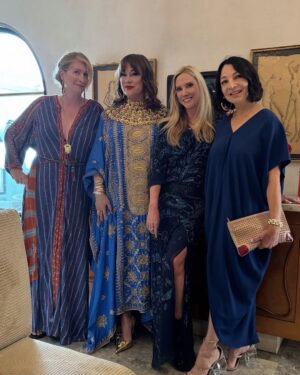 Jennifer Tilly Instagram - Welcome to my fabulous Caftans and Caviar party tonight on Real housewives of Beverly Hills! 💐🍹 Will the fish eggs fly? 🤔 Tune in tonight to find out! #rhobh