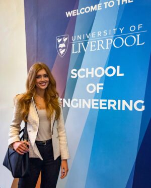 Jessica Gagen Instagram - Back where it all began! 🤓

Yesterday I was invited back to @livuni to talk about my time there and my unconventional route to #STEM! 👑

An absolute pleasure, lovely to see some familiar faces in the engineering school too. Happy #IWD!

#livuni #livunialumni #stem #science #technology #engineering #maths #womeninstem #femaleengineer #missuk #missengland #misseurope #missworld #avgeek #spacegeek #aerospaceengineer