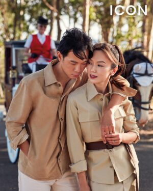 Joanne Peh Instagram - Two decades ago, Qi and I ventured to Sydney as colleagues on a travel supplement shoot. Last year, we returned to the city that holds so many memories, as a married couple celebrating our 10th anniversary. Reflecting on our journey together during an extensive interview with @sylvesterng was truly special. The chemistry we found with @jtjeremymimi and @marklawphotography helped us capture these poignant, filmic moments that I will treasure for years to come. It’s a beautiful full circle. Thank you @iconsingapore. The magazine is out now! 💜 🌿💫 #AnniversaryReflections