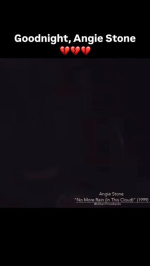 Joy Reid Instagram - My absolute favorite #angiestone single is “No More Rain.” Not only because it samples the great @msgladysknight (Neither One Of Us) but also because it speaks to relentless hope despite the pain. Goodnight and safe travels to the other side to one of our greatest and most cherished vocalists and a daughter of South Carolina. Her memory will truly be a blessing. 🪽💔 Deepest condolences to Ms Stone’s loved ones. 
,
Repost from @urbanthrowbacks 
#AngieStone “No More Rain (In This Cloud)” (1999) (@theangiestone