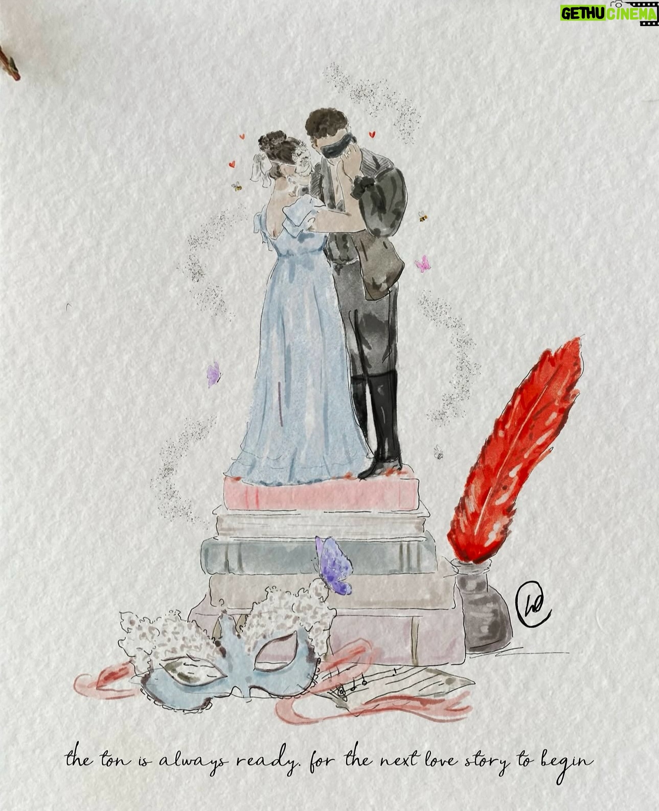 Julia Quinn - 35K Likes - “I was enchanted to meet you…”
An Offer From a Gentleman. #benophie
With thanks, as always, to @lucyclaireillustration