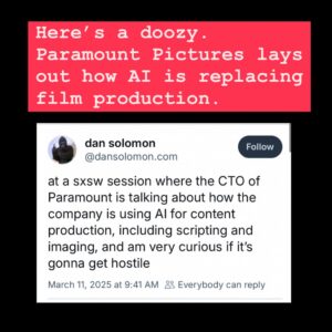 Justine Bateman Instagram - As the studios unfortunately continue down this road of extinction, thankfully I and other filmmakers are headed into The New. We are establishing a new film business where excellence, not “content,” reigns. 
Come to the CREDO23FilmFest.com 3/28-30 in LA to see great non-AI films and hear more about The New.