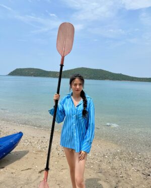 Juthapich Indrajundra Instagram - 🐣🐷🌊🛶🏖️🌺