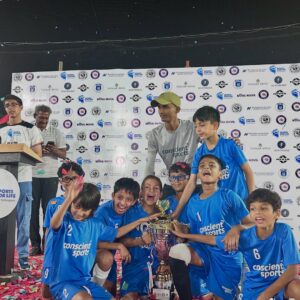 Kanchi Kaul Instagram - Blue, victorious, unforgettable—the best Sunday ever! ✨🏆💙 

SFL 2025 U9 Champions - Mumbai! ⚽️🔥

20 matches. 18 clubs. 150 of the city’s finest young footballers. But this tournament was never just about numbers—it was about the passion, the grit, the camaraderie, and the unbreakable spirit that these boys carried onto the field every single game. 💪💫

For three months, they trained, played, and gave it their all—through scorching sun, exhaustion, and the kind of hunger that doesn’t matter—— because all you want is to keep playing. When the love for the game overcomes everything else. When every sprint, every goal, every moment is shared with teammates who feel like family.

And we, on the sidelines—cheering till our voices disappeared, holding our breath through every shot, living every second of their journey with them—felt the same rush, the same  energy, the same electric joy. What a massively Super Sunday it was! 🌟💛 

 

This was Ivarr’s first major tournament, and to see him not just play, but grow, push his limits, and finally clinch that trophy—I can’t ever put into words what that felt like. The adrenaline, the pride, the tears of joy—it was ridiculously magical. 🥹💖

I couldn’t be more grateful to have witnessed it all. Counting my  blessings profusely, holding on to these memories for many lives 🌈🎈👌, and celebrating and cherishing every moment to the fullest. 🙏✨

#GratefulHeart #SFL2025Champions  #UnforgettableSunday #IvarrsBigWin #FootballFever #PureMagic #WhatATeam #JoyBeyondWords #Gadgetfreechildhood #TheadventuresofAI #Adrenalinerush #Soccermom #Ivarr 💙⚽️
