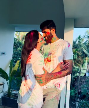 Kasturi Chhetri Instagram - Wishing you a vibrant and colorful Happy Holi filled with love and happiness💚💛❤️💙🩷