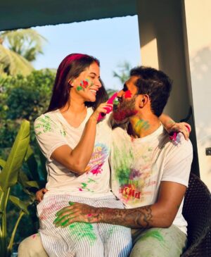 Kasturi Chhetri Instagram - Wishing you a vibrant and colorful Happy Holi filled with love and happiness💚💛❤️💙🩷