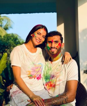 Kasturi Chhetri Instagram - Wishing you a vibrant and colorful Happy Holi filled with love and happiness💚💛❤️💙🩷