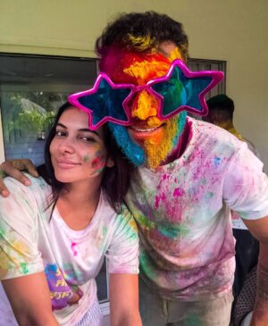 Kasturi Chhetri Instagram - Wishing you a vibrant and colorful Happy Holi filled with love and happiness💚💛❤️💙🩷