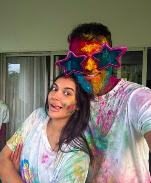 Kasturi Chhetri Instagram - Wishing you a vibrant and colorful Happy Holi filled with love and happiness💚💛❤️💙🩷