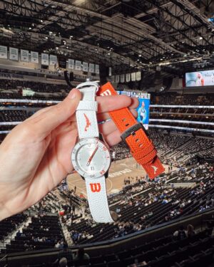Kathryn Dunn Instagram - big brother is always WATCHing ⌚️ [basketball 🏀]

thanks for having us out for a fun evening with the @dallasmavs, @tissot_official! 💙