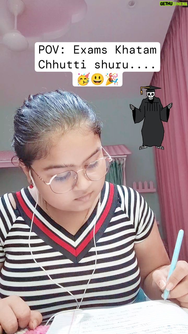 Kavya Ramani - 151 Likes - POV: Exams Khatam 😃🥳🎉... Chhutti shuru