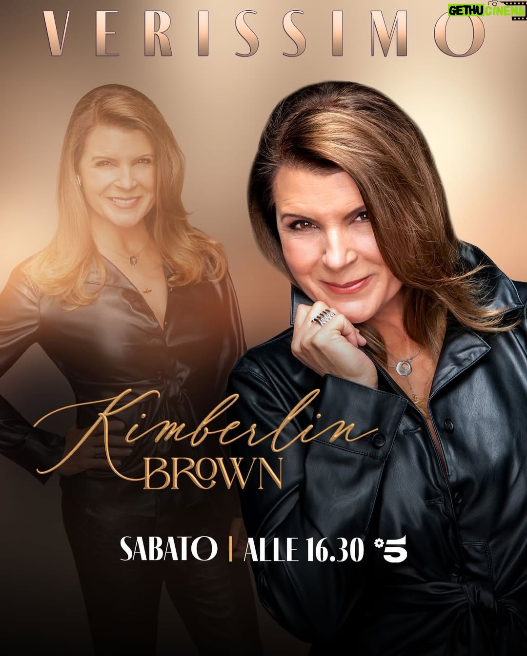 Kimberlin Brown - 2K Likes - Per la prima volta a #Verissimo arriva Kimberlin Brown, la temibile Sheila Carter di #Beautiful 🤩 Non perdete la sua intervista sabato alle 16.30 su #Canale5! 💜