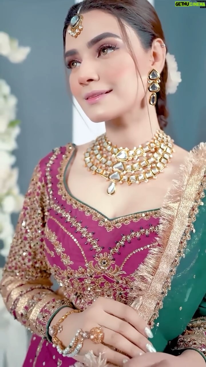 Kiran Haq - 3.2K Likes - An enchanting bridal makeover that will make your special day unforgettable and leave you with a timeless look everyone will remember.
Book your bridal makeover now: 0321-0907777.
Makeup & Styling: @skinfinitybykiran
Videography: @baynaamproduction
Outfit: @zeniacoutureofficial
Jewellery: @zaheenkamran