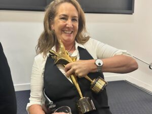 Kitty Flanagan Instagram - Such good times at the AACTAS with all my favourite people.
 
Now allow me to give a proper thank you to the whole fabulous Fisk village - to every one of our core cast, guest cast, production team and of course our stellar crew. On a small budget and a tight schedule like ours, it takes more than hard work, it takes enthusiasm, passion, fabulous ideas chipped in from all departments, and attention to every little detail. That’s how we managed to make an award-winning show! Thank you all for your efforts and for all the laughs along the way. I feel so hashtag blessed to have worked with you and I love youse all. 🤎🫶🤎🫶 #fisktv #aactas