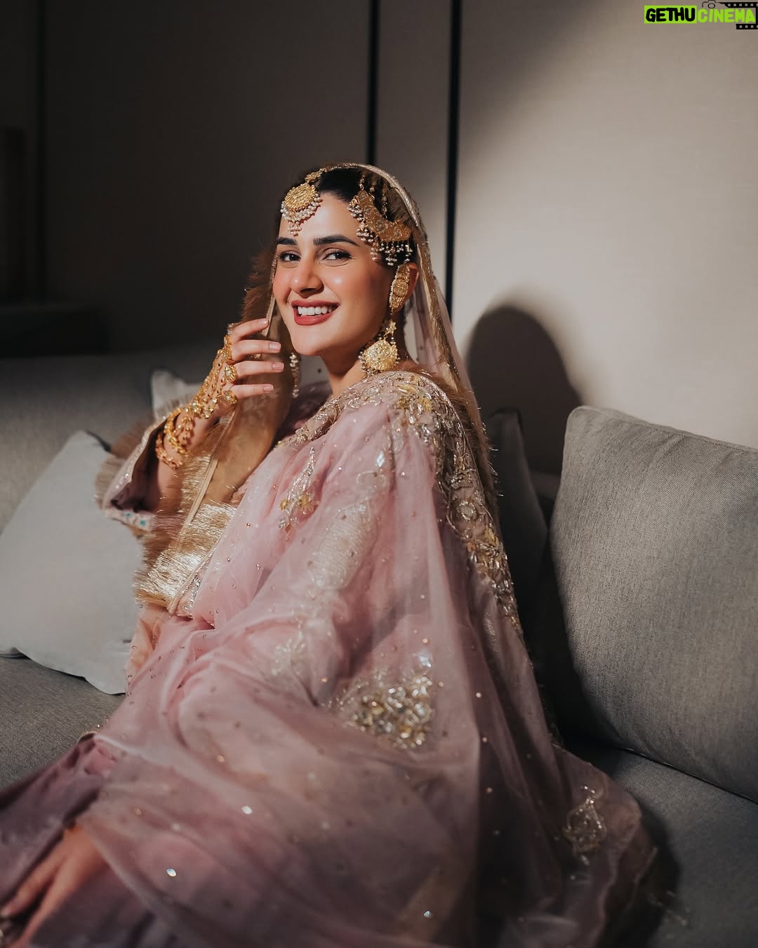 Kubra Khan - 352K Likes - I couldn’t have asked for a prettier jora to get Ruksat off in. @haseensofficial thank you so much for bringjng my vision to life ❤️🥰 You've won my heart 🥰❤️
❤️ @syedsaqlain1 for capturing it in such a beautiful way 🙏🏼🥰