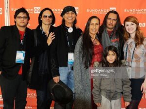 Laura Spencer Instagram - Sterlin Harjo directed me in my very first role on screen in his film Barking Water when I was still living in Oklahoma. It’s still one of my most treasured acting experiences. He’s been working his ass off for years making projects that give Indigenous artists a platform and tell stories that put Indigenous lives at the center and promote better and stronger representation. Today I got to be back in Oklahoma shooting a scene in @sterlinharjo’s PILOT that he created with @taikawaititi for FX. It’s crazy typing that. He is making Oklahoma so proud and continuing to give local artists massive opportunities. Cheers Sterlin and thank you so much for everything. ❤️
