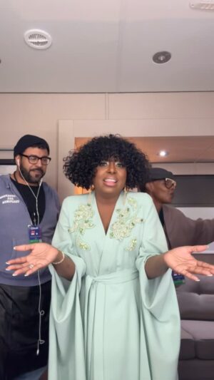 Ledisi Instagram - My first time performing @naacpimageawards on tv. Wow…thank you so much for letting me honor and lift  the people of LA! Nominated 13 times and this feels like a win being of service to others. I was so nervous.  Thank you @adamblackstone for another moment. Thanks Benchmark Entertainment and @rolandjack SafeHaven Management! It takes a village! 

I’m finally learning to have fun visually expressing the moment.  Thank you to my glam for making me have fun! More posts tomorrow! I’m tired 😂✨😂What a ride GOD! You’re blowing me away!!!! 

Styling @nonjamckenzie 
MUA @kymmyizabeauty 
Hair @therealsirtony 
🎥 @kymmyizabeauty 

#ledisi #naacpimageawards