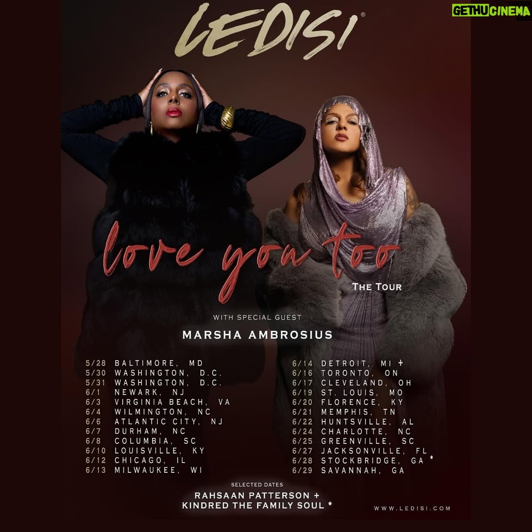 Ledisi - 3.7K Likes - Planning this tour. I wanna hear from you. Let me know below what you want to hear from my music catalog. We’re looking 👀. Definitely performing New Music from my next project “The Crown” Coming Spring 2025. Thanks for supporting the two new singles “Love You Too” and “BLKWMN” Thank you @pandora and @tidal for featuring my music! Hang in there y’all! Have a great week. ✨
📷 @rontyoung
Styling @nonjamckenzie
Hair @therealsirtony
MUA @kymmyizabeauty
ATD: @toybently