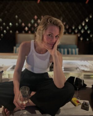 Leslie Bibb Instagram - half way through...
another round of 
@thewhitelotus #bts...
enjoy episode four and a look
at our time in the land of a thousand smiles...
🪷 @streamonmax @hbo