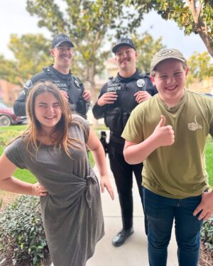Lexi Rabe Instagram - Someone got the police called on them for loud screaming while playing Fortnite today … Logan… thank you for the officers being good sports about the whole thing! 
 **we were not arrested or handcuffed***