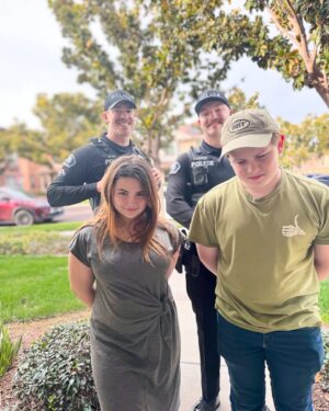 Lexi Rabe Instagram - Someone got the police called on them for loud screaming while playing Fortnite today … Logan… thank you for the officers being good sports about the whole thing! 
 **we were not arrested or handcuffed***