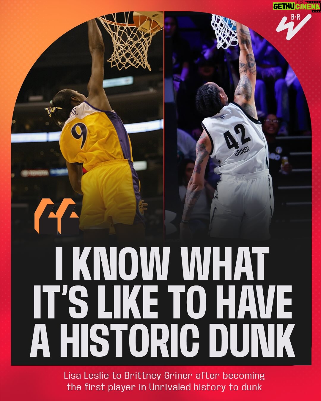 Lisa Leslie - 6.8K Likes - This exchange between Lisa Leslie and BG >>
Lisa Leslie was the first player in WNBA history to dunk🔥