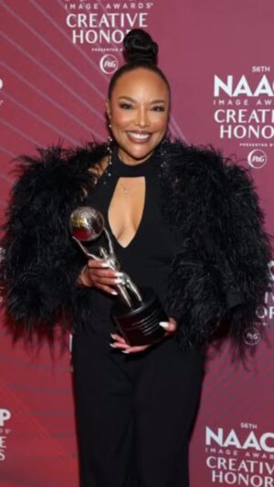 Lynn Whitfield Instagram - What an honor to receive an Image award for @shothechi ❤️

As a Black woman who knows this industry, this moment is bigger than me—it’s for everyone watching who dares to dream boldly. 

Thank you to the @naacpimageawards , @lenawaithe , and my ENTIRE Chi fam for believing in me and to my community for lifting me up and voting for me. 

This is proof that our stories matter and our voices deserve to be heard. Here’s to breaking barriers and creating more seats at the table. 

The journey continues! 
I love us @tichinaarnold @jacoblatimore 💕
.
.
.
🎥 @twinsdntbeg 
🎥@misslaurenpaige 

#BlackGirlMagic #BreakingBarriers #Grateful #shotthechi #naacpimageawards