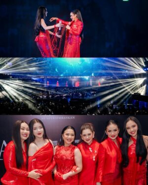 Lyodra Instagram - SUPERDIVA KONSER. Terharu, bangga dan merasa terberkati menjadi salah satu bagian dalam konser besar ini. Buatku konser ini begitu istimewa karna satu panggung dgn nama besar 3 Diva yg ternyata disamping nama besar mereka punya karakter yg istimewa yg memberi kita kenyamanan. Aku sebagai penyanyi baru banyak belajar berbagai sisi dari mereka, love you mimi Kd, mama Uthe, mami Titi Dj. My girls titi, ziva, kita sudah melangkah sejauh ini semoga kita kebagian rezeki seperti senior kita. Menjelang konser, kita kurang sehat bahkan h-2 aku masih opname dbd tp akhirnya kita bisa memberikan yg terbaik. Terima kasih banyak Om Erwin om jay dan semua tim di belakang layar hingga konser ini berjalan dengan baik. Terima kasih yg sudah nonton dan menyukai karya karya kita ❤️