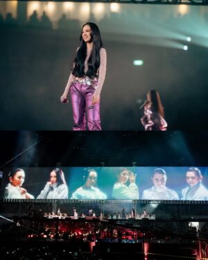 Lyodra Instagram - SUPERDIVA KONSER. Terharu, bangga dan merasa terberkati menjadi salah satu bagian dalam konser besar ini. Buatku konser ini begitu istimewa karna satu panggung dgn nama besar 3 Diva yg ternyata disamping nama besar mereka punya karakter yg istimewa yg memberi kita kenyamanan. Aku sebagai penyanyi baru banyak belajar berbagai sisi dari mereka, love you mimi Kd, mama Uthe, mami Titi Dj. My girls titi, ziva, kita sudah melangkah sejauh ini semoga kita kebagian rezeki seperti senior kita. Menjelang konser, kita kurang sehat bahkan h-2 aku masih opname dbd tp akhirnya kita bisa memberikan yg terbaik. Terima kasih banyak Om Erwin om jay dan semua tim di belakang layar hingga konser ini berjalan dengan baik. Terima kasih yg sudah nonton dan menyukai karya karya kita ❤️