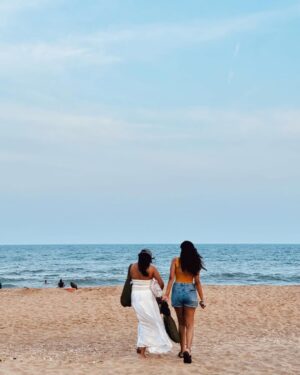 MV Namritha Instagram - golden hour, golden-er memories 🐚