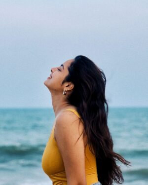 MV Namritha Instagram - golden hour, golden-er memories 🐚