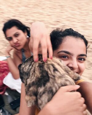MV Namritha Instagram - golden hour, golden-er memories 🐚