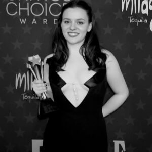 Maisy Stella Instagram - @criticschoice 
Thank you you for this moment and this feeling and this gift. I am spinning just thinking about how this could have possibly happened, feeling so grateful and have so many people i want to thank that i would be so far from this moment without 

Megan Park it all starts with you. I am so proud that i will forever live in 1 hour and 30 minutes of your cinematic universe ❤️ I love you. Thank you for elliott thank you for choosing me thank you for everything 

Oh my thank you to margot, tom, bronte and josey. all of luckychap. for everything. Inspired and relieved to know there are people that do it like you do. So grateful to have seen and experienced the care and support you gave us

Thank you to CAA and my agent Dan, who has never let me feel even a silver of doubt in his belief. My managers gabe and beau, who guide me with so much care and trust

Thank you to amazon mgm studios, jen salke, mike hopkins, christine batista, patricia holdstien, sue kroll and julie rappaport. Thank you to k2, our amazing and extremely canadian crew, sundance. Thank you to Sloane Kessler and Megan moss for being the absolute best 

Thank you mom and dad ❤️ Thank you sister ❤️ The love we share is my center and the reason i am anything at all 

Aubrey Plaza, I’m still holding out hope that I turn into you one day. I love you.
Being your young ass was the coolest thing i’ll ever be 

I hope you can feel my gratitude 
This is just insane thank yous forever