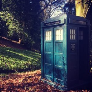 Mandip Gill Instagram - Happy Doctor Who day. Too many pictures and memories to share but I think a picture of THE blue box speaks a thousand words. 💙 📸 by me because I love stalking the Tardis 😍