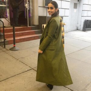 Mandip Gill Instagram - @taheedkstylist I love this look  @curatedcrowd 
WHAT A COAT 😍 swipe swipe