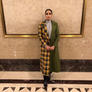 Mandip Gill Instagram - @taheedkstylist I love this look  @curatedcrowd 
WHAT A COAT 😍 swipe swipe