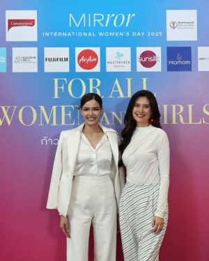 Maria Lynn Ehren Instagram - Mindset does matter! When you’re clear on your values and your vision for a better tomorrow, the steps you need to take today become so much clearer.

Kicking off #WomensDay in Bangkok with a lovely reunion and an inspiring sessions. 

Thank you for having me ka.

Lovely set from @veladebangkok 
HairMakeup @katai_makeup ✨ 

#MirrorThailand 
#MirrorIWD2025 #ForAllWomenandGirls #InternationalWomensDay
#วันสตรีสากล