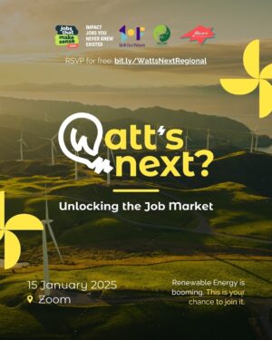 Maria Lynn Ehren Instagram - What if you could grow your career AND help save the planet? 🌍 💡 

If you’re passionate about renewable energy - or even just curious about working in this booming field - this free online event is for you! 

Join @jobs_that_makesense_asia’s Watts Next regional event to explore: 

🔍 Emerging Job Market Trends – Discover exciting opportunities in renewables. 
💼 Expert Career Advice – Get insider tips from industry leaders. 
🤝🏼 Networking Opportunities – Connect with changemakers shaping the future of work. 

*Reserve your FREE spot now!* 👉 [bit.ly/WattsNextRegional](link in bio) 

📅 15 January 2025, 9 AM – 11 AM (GMT 7)
📍 Online via Zoom

Let’s power up your career while powering up the planet! ⚡🌱 See you there! 

Co-organised by: 
@moversprogramme @skillourfuture @yecap.ap 

#WattsNext #UnlockingTheJobMarket #GreenJobs #RenewableEnergy #ClimateCareers #JobO
pportunities #CareerTransition #WattsNextTH #Thailand