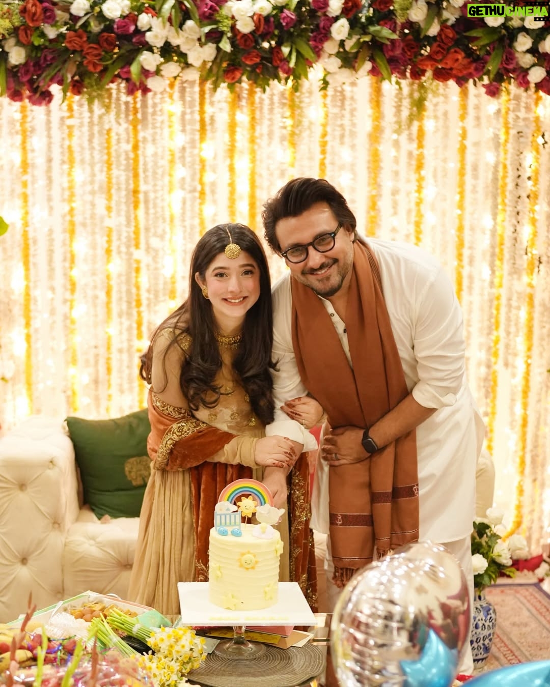 Mariyam Nafees - 115.1K Likes - • Godh Bharai 🧡
That’s all a Nano celebrating her grandchild 🥹
This beautiful intimate evening wouldn’t have been possible without my dream team. These people have been part of our lives from our Dua-e-Khair and some from even before 🫶🏻
Thank you for making the most gorgeous jora in literally two days @zartashcouture
@mahi_khan_burki 🥹 LOVE YOU!
@mahasphotographyofficial we can’t imagine our special days not being captured by you. Right emotions and feels every-single-time. You know we love you!
@arjinnovation our go-to duo in Islamabad. From our shaadi to godh-bharai - we just tell them the occasion and they look after everything. You guys are amazing! 🫶🏻
@faizas.salon for my hair and makeup - always! Just the way I want it 😘
@hajiyahyaghulamghausjewellers there’s a reason you’re our khandaani jewellers ☺️ epic pieces for epic events!
Amaan’s attire by the amazing @amiradnanofficial
| #AmYam | Godh Bharai | Coming Soon | MashAllah | Alhamdulilah |