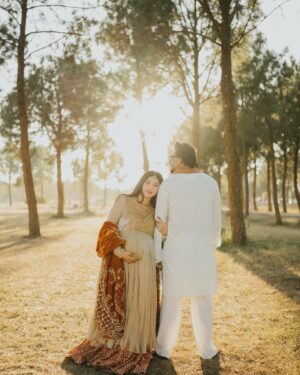 Mariyam Nafees Instagram - • Godh Bharai 🧡

That’s all a Nano celebrating her grandchild 🥹

This beautiful intimate evening wouldn’t have been possible without my dream team. These people have been part of our lives from our Dua-e-Khair and some from even before 🫶🏻

Thank you for making the most gorgeous jora in literally two days @zartashcouture 
@mahi_khan_burki 🥹 LOVE YOU!

@mahasphotographyofficial we can’t imagine our special days not being captured by you. Right emotions and feels every-single-time. You know we love you! 

@arjinnovation our go-to duo in Islamabad. From our shaadi to godh-bharai - we just tell them the occasion and they look after everything. You guys are amazing! 🫶🏻

@faizas.salon for my hair and makeup - always! Just the way I want it 😘 

@hajiyahyaghulamghausjewellers there’s a reason you’re our khandaani jewellers ☺️ epic pieces for epic events!

Amaan’s attire by the amazing @amiradnanofficial 

| #AmYam | Godh Bharai | Coming Soon | MashAllah | Alhamdulilah |