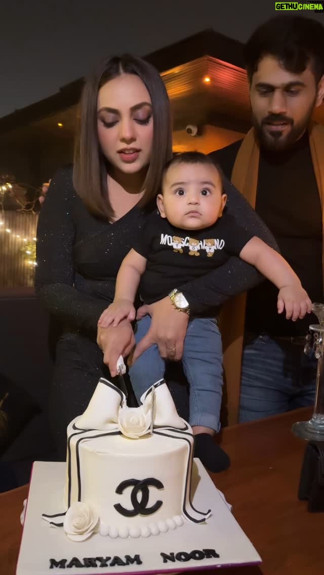 Maryam Noor - 53K Likes - Another year older, but this time as a mummy! 🎂✨ Celebrating with my little one makes this birthday extra special.
Thank you husband @ismailbutt for always making my birthday so special.♥️
And a special shoutout to my favorite @minitreatscc for yet another beautiful cake! 🍰✨
Wearing: @wearwestpk
👶🏻: @moschino