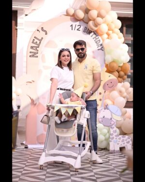 Maryam Noor Instagram - Half a year ago, you changed my world forever. Six months of love, laughter, and the most beautiful moments. Happy 6 months, my baby!

📍: @wbywasabi 
🎂: @minitreatscc 
🎪: @zealandzesteventss 
📸: @qaafseenmeemofficial 
👶🏻: @poloralphlauren