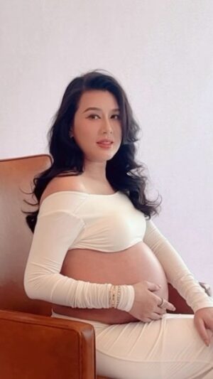 Matika Arthakornsiripho Instagram - Every tiny kick is a reminder that love is growing inside me..🫶🏻🤰🏼